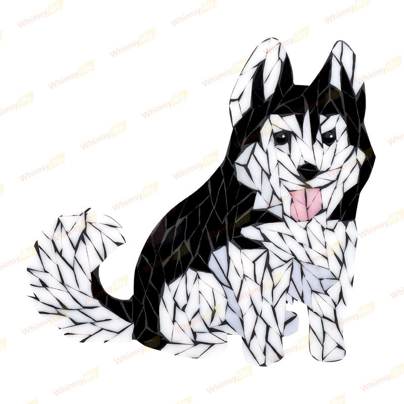 Huskies Glass Mosaic Kit