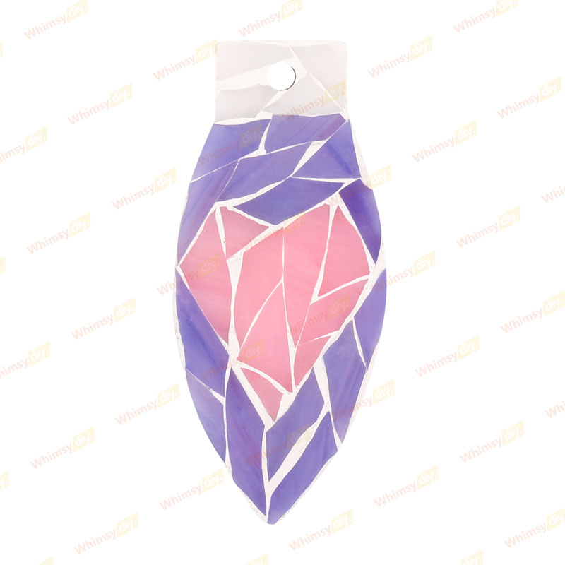 Heart-Shaped Christmas Light Ornaments Glass Mosaic Kit