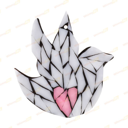 Bird Glass Christmas Ornaments Mosaic Kit