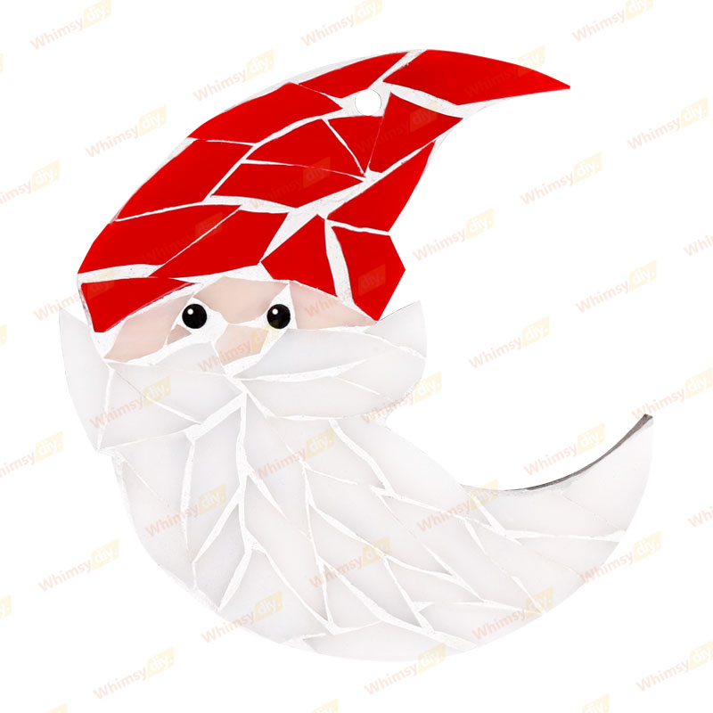 Bearded Santa Ornaments Glass Mosaic Kit