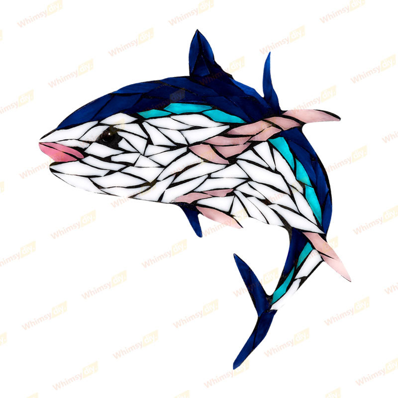 Tuna Fish Glass Mosaic Kit| DIY Arts & Crafts Kit for Adults