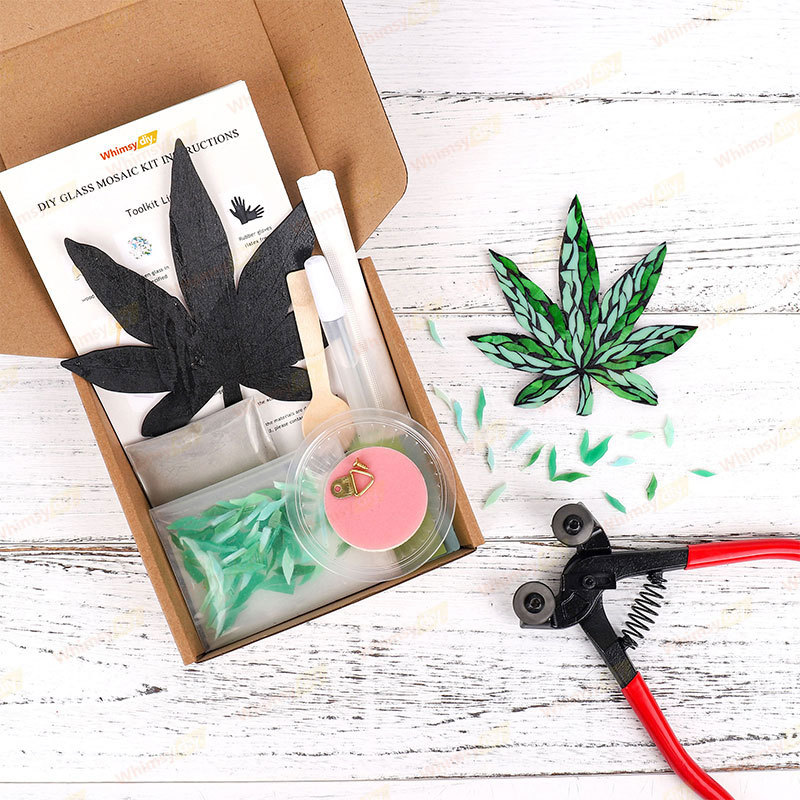 Hemp-leaf Glass Mosaic Kit