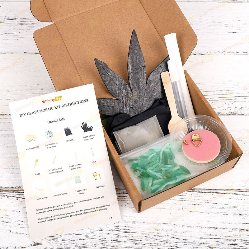 Hemp-leaf Glass Mosaic Kit