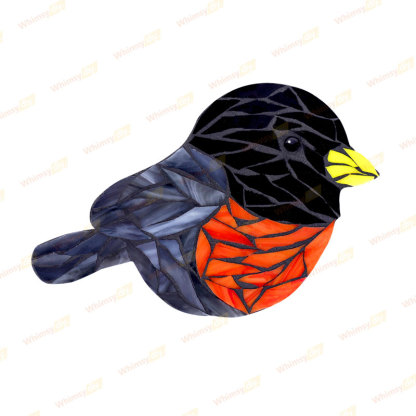 Robin Glass Mosaic Kit | DIY Arts & Crafts Kit for Adults