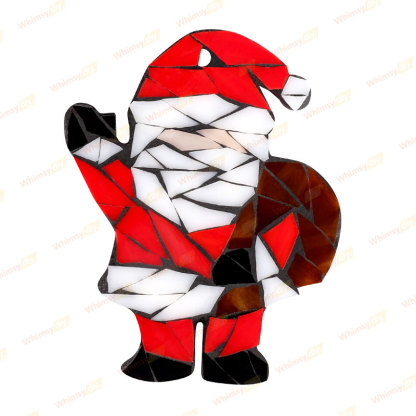 Santa Claus Ornament Glass Mosaic Kit