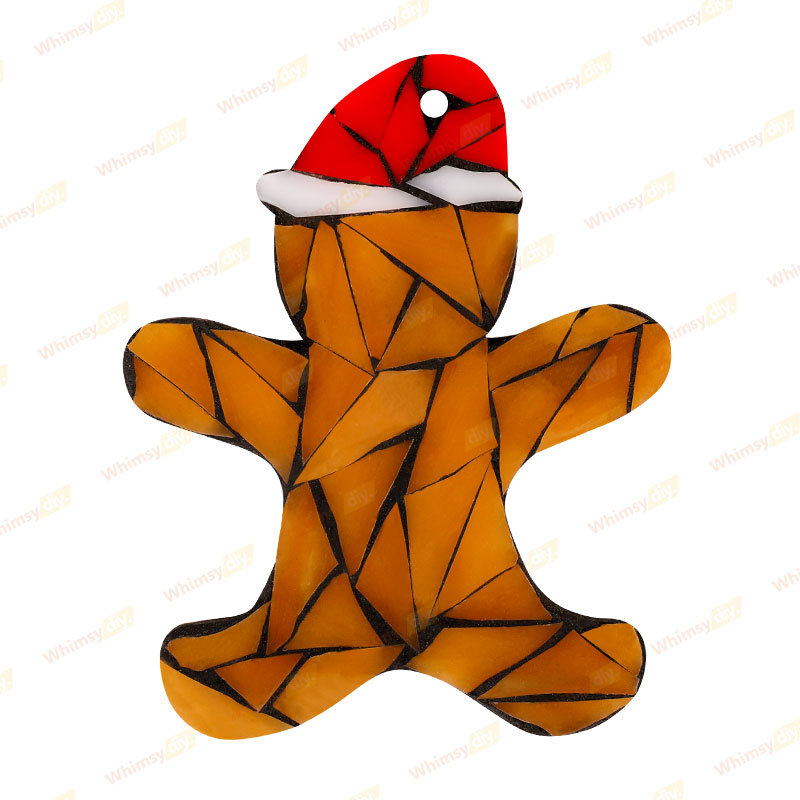 Gingerbread Man Glass Mosaic Kit