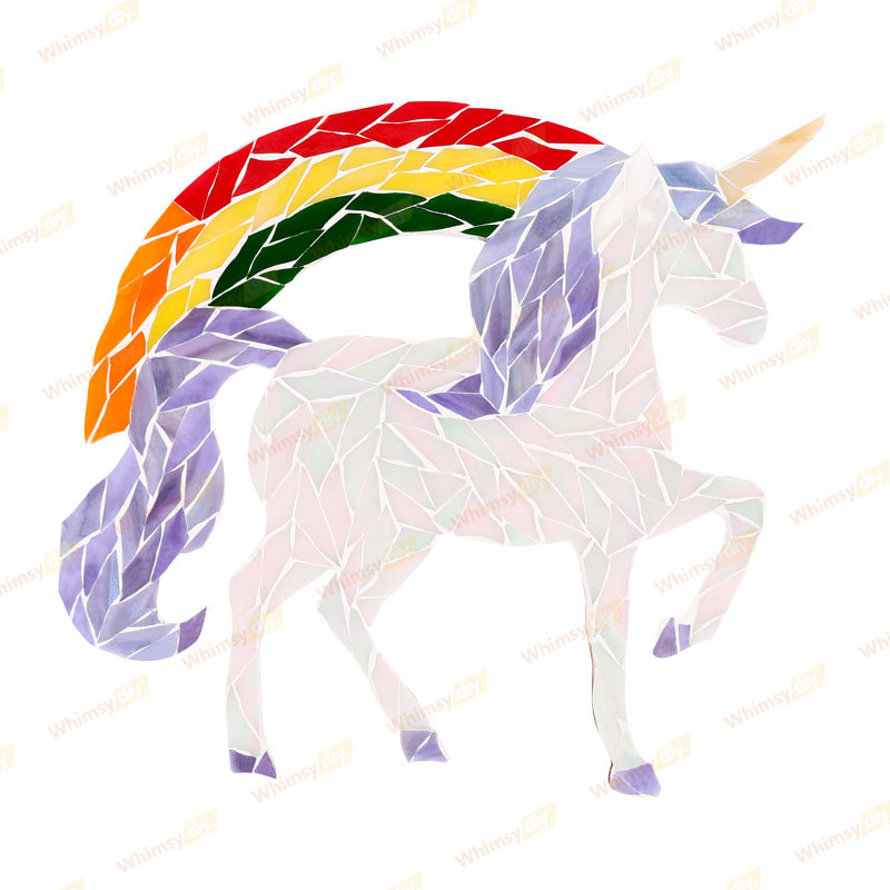 Rainbow Unicorn Glass Mosaic Kit