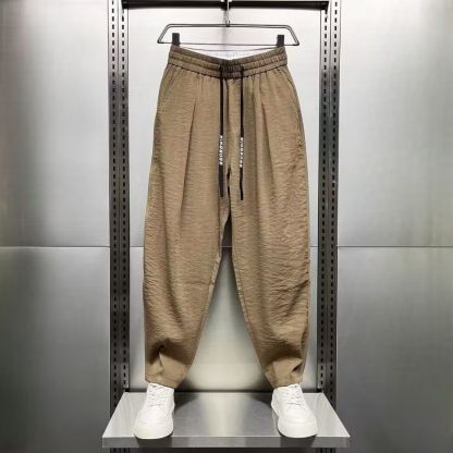 薄款透氣休閒大碼寬鬆百搭帥氣速乾運動褲