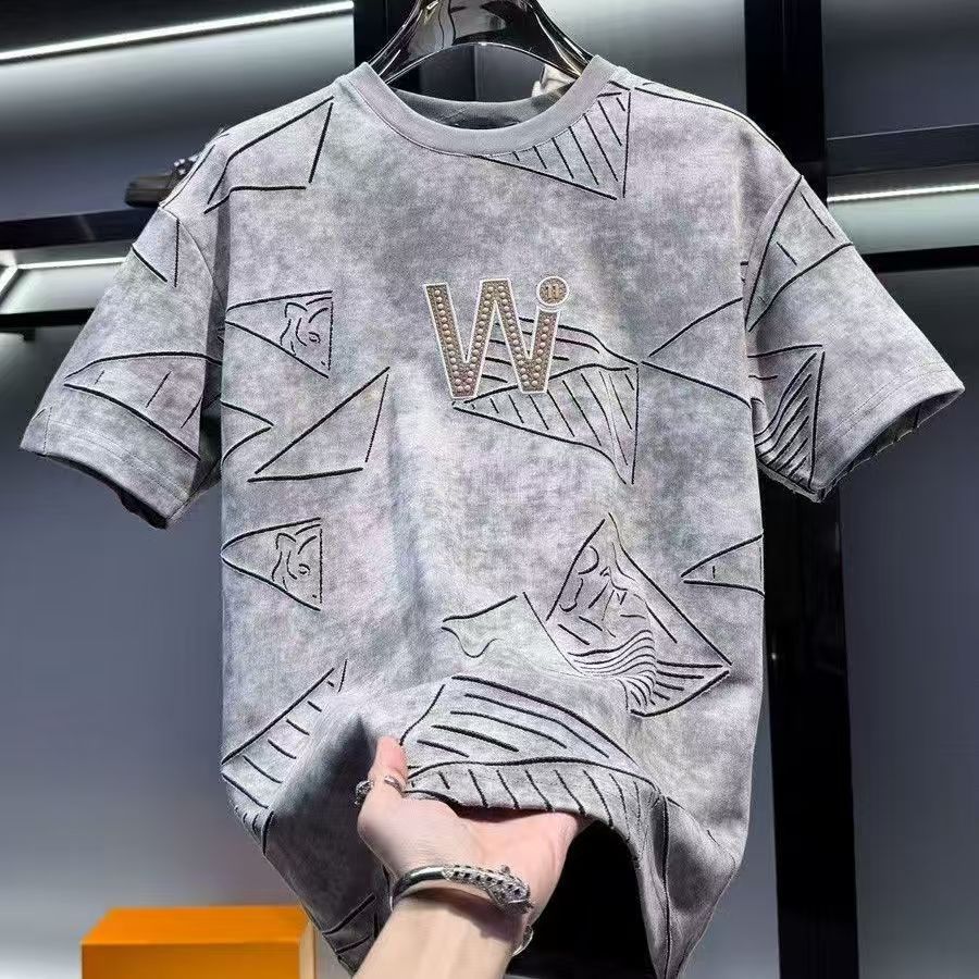 薄款潮流修身百搭時尚圓領短袖T恤