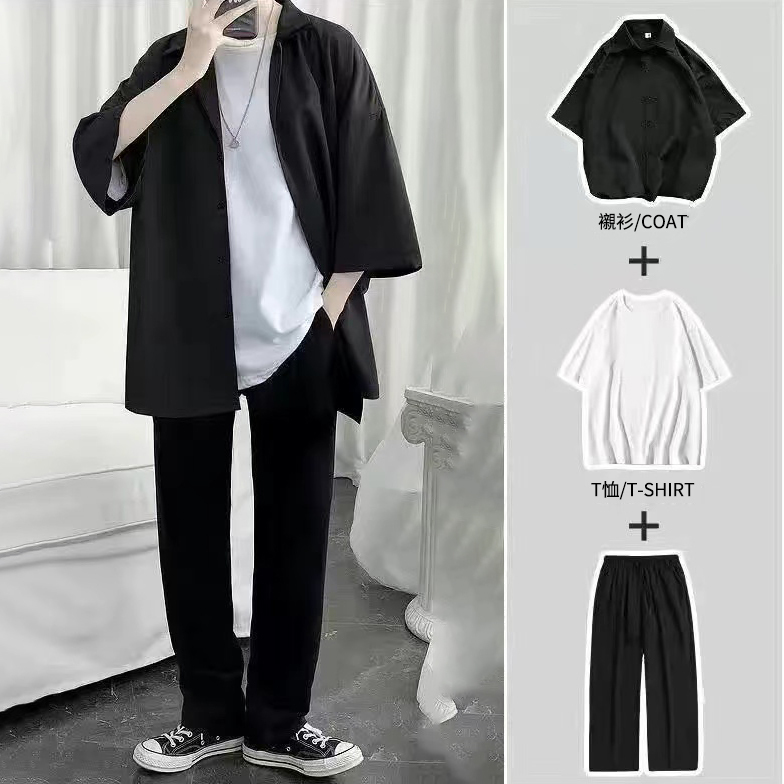 【單件/整套】韓版寬鬆潮流帥氣ins休閒百搭套裝