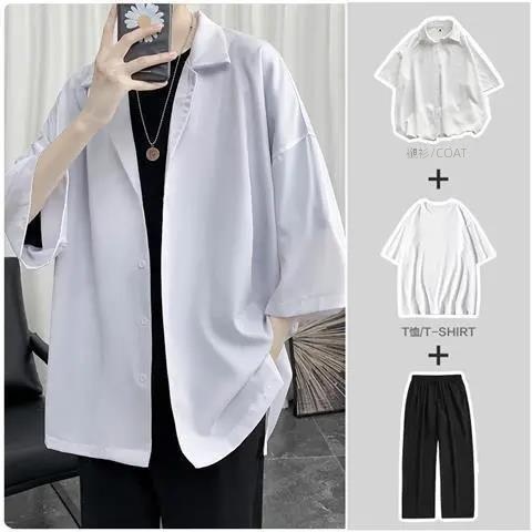 【單件/整套】韓版寬鬆潮流帥氣ins休閒百搭套裝