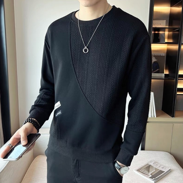 春秋季英倫雅痞風網紅ins潮牌長袖t恤衛衣