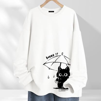 簡約休閒小眾設計感春款長袖t恤