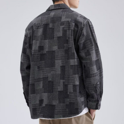 【單件/套裝】帥氣百搭襯衫外套+白色長袖T恤+寬鬆工裝褲三件套-NitSoon