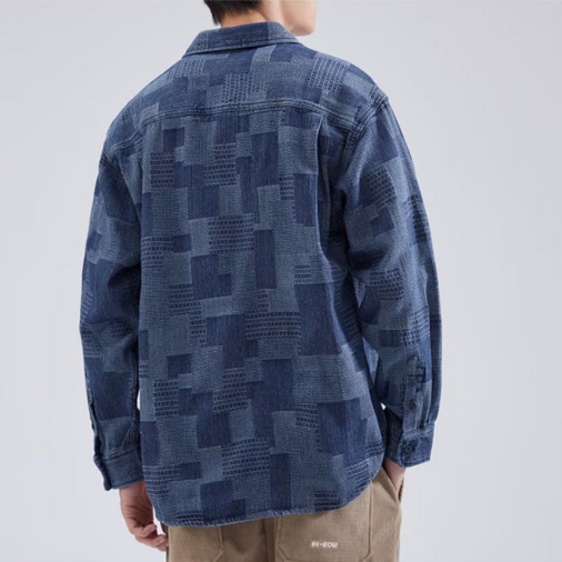 【單件/套裝】帥氣百搭襯衫外套+白色長袖T恤+寬鬆工裝褲三件套-NitSoon