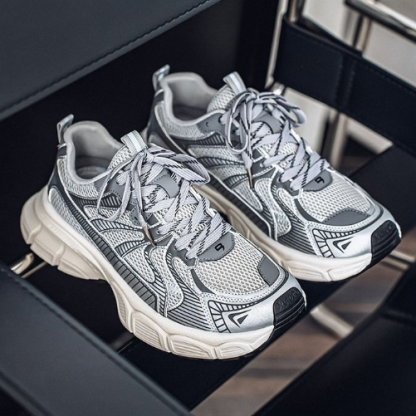 網面透氣休閒鞋運動跑步厚底增高老爹鞋