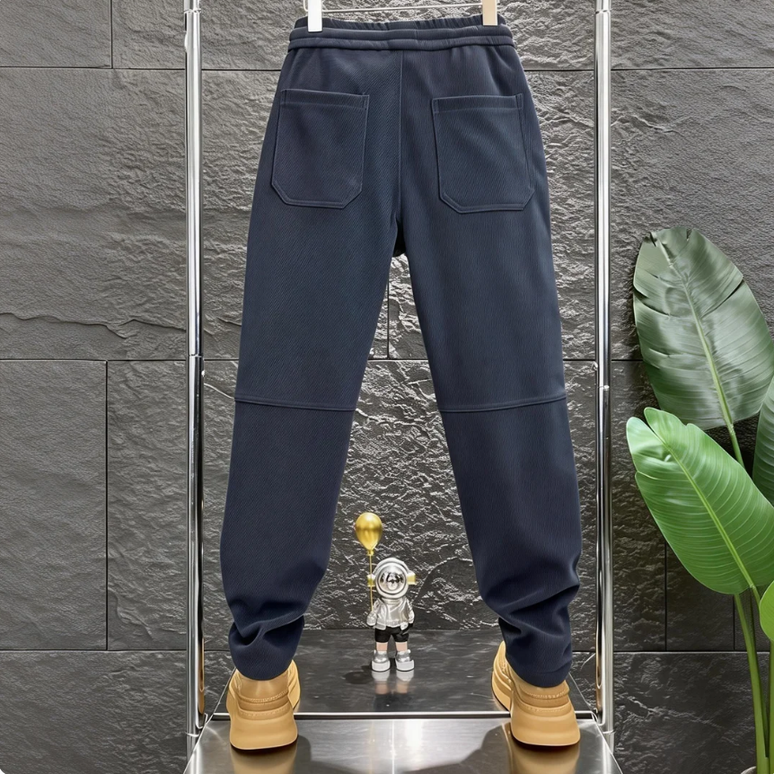 時尚百搭戶外重磅休閒彈力鬆緊腰束腳褲