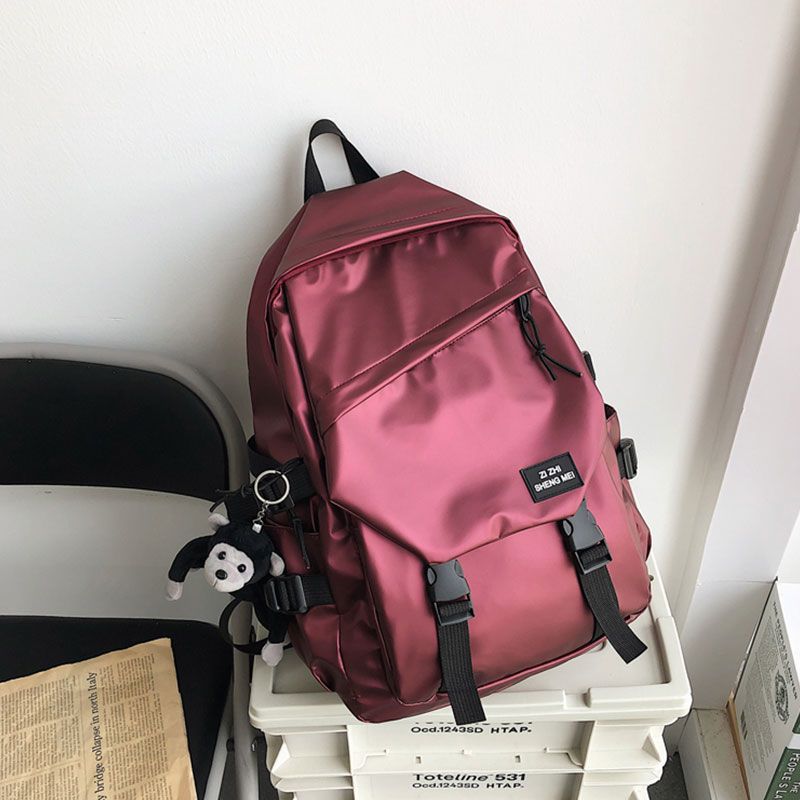 Ins古著感校園雙肩百搭旅遊高中大學行包書包手提包-Nuostyle