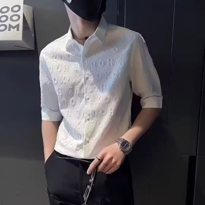 設計感小眾潮流百搭休閑痞帥短袖