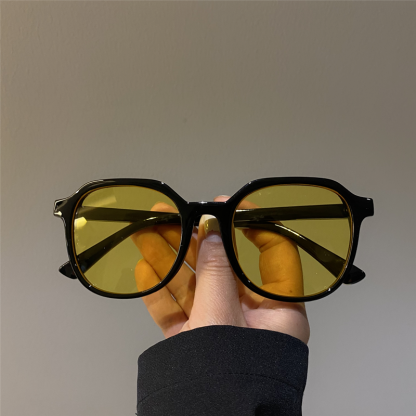 街拍復古個性時尚茶色顯瘦ins韓版墨鏡太陽鏡