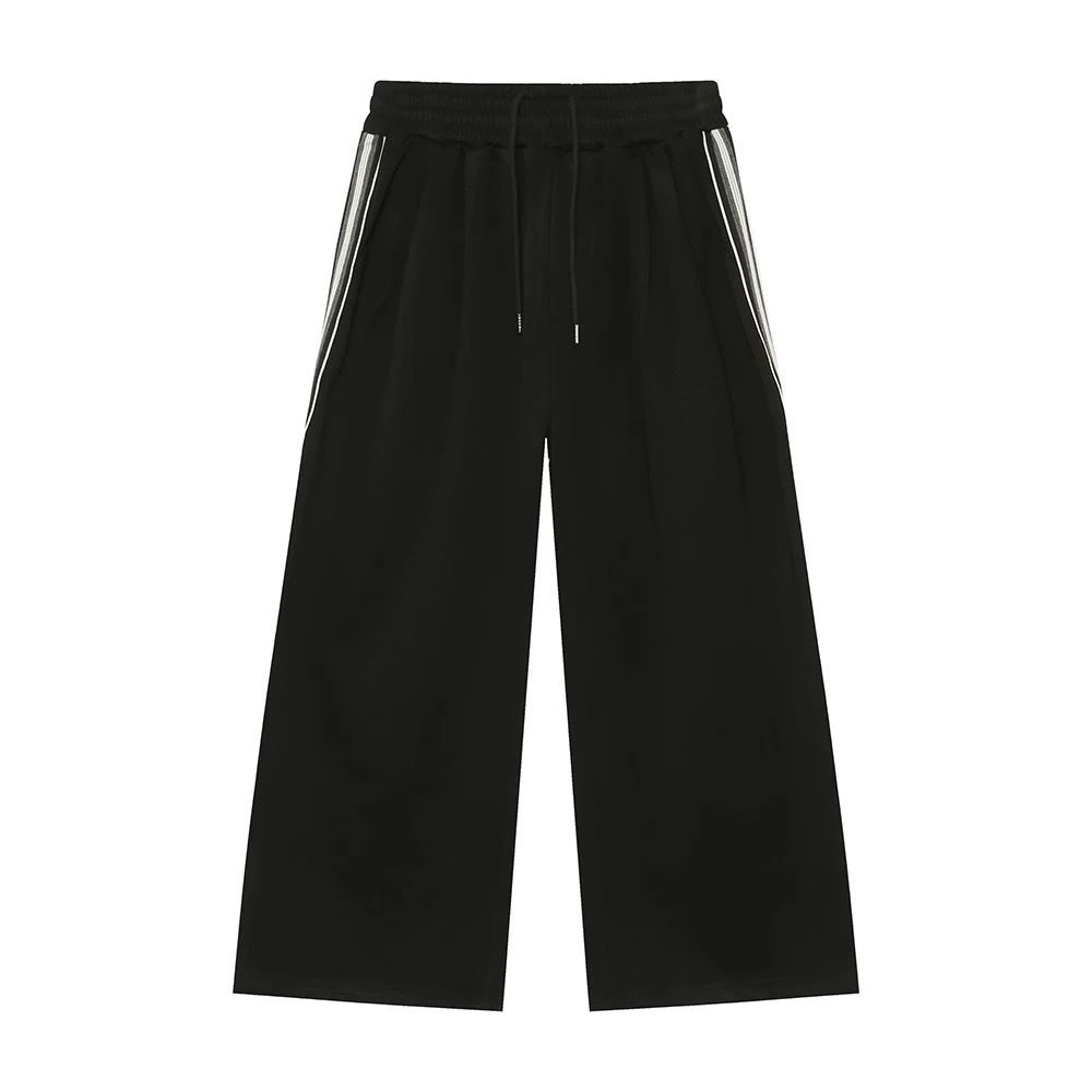 【單件】韓系立領撞色杠條休閒運動兩件套裝