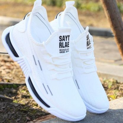 網面輕便透氣潮流休閒軟底跑步運動鞋