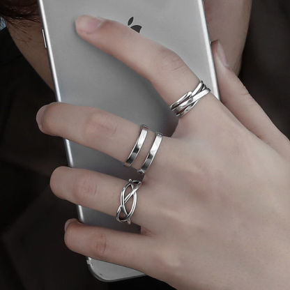 可調節簡約冷淡風ins小眾高級指環戒指首飾