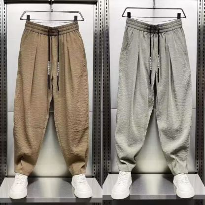 薄款透氣休閒大碼寬鬆百搭帥氣速乾運動褲