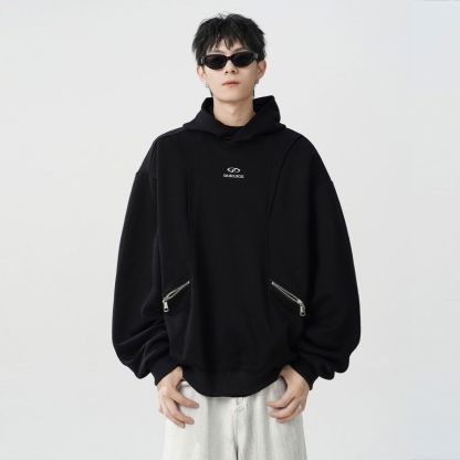 美式設計高級感連帽長袖衛衣