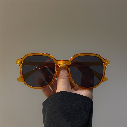 街拍復古個性時尚茶色顯瘦ins韓版墨鏡太陽鏡