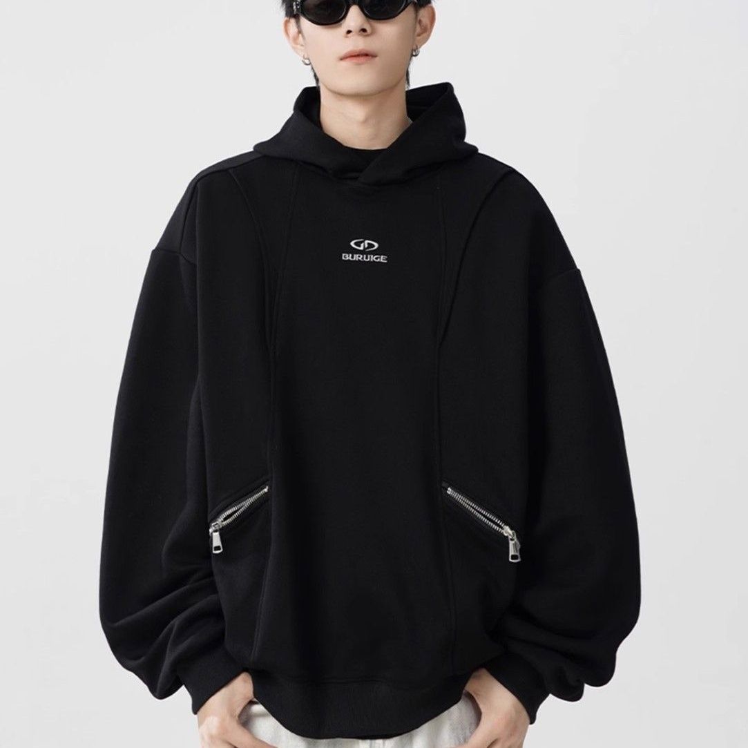 美式設計高級感連帽長袖衛衣