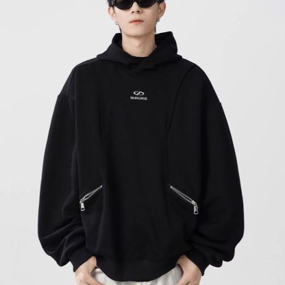 美式設計高級感連帽長袖衛衣