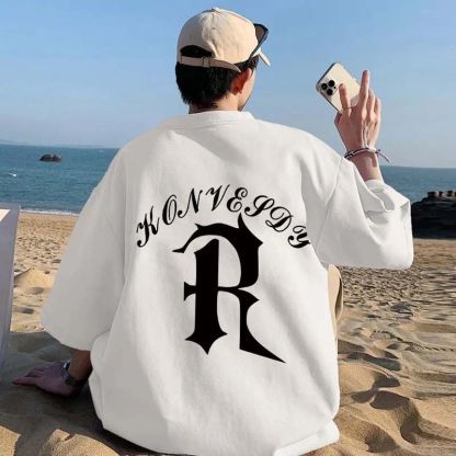 Oversize美式潮牌ins寬鬆百搭短袖t恤