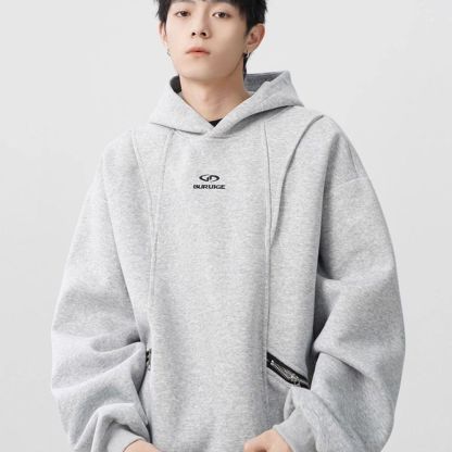 美式設計高級感連帽長袖衛衣