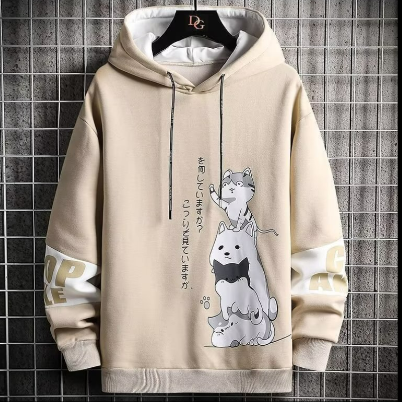 韓版寬鬆學生潮流百搭連帽T恤