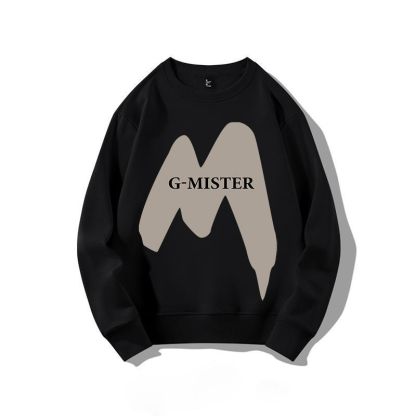 【單件/套裝】帥氣潮流圓領印花长袖T恤+休閒九分束脚褲兩件套