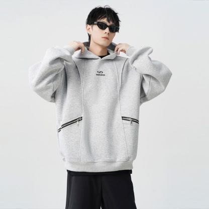 美式設計高級感連帽長袖衛衣