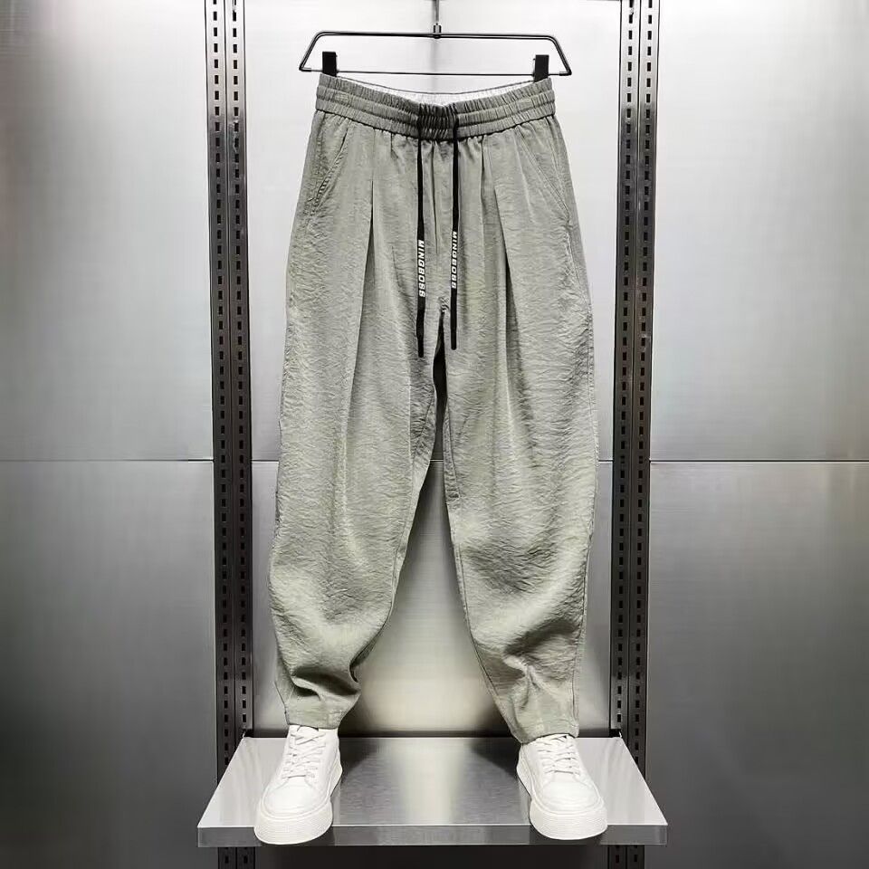 薄款透氣休閒大碼寬鬆百搭帥氣速乾運動褲