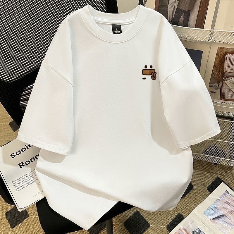 美式簡約字母印花不起球潮流短袖T恤