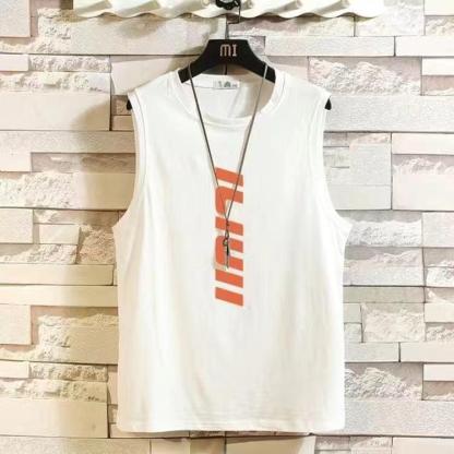 【單件/套裝】印花字母運動無袖百搭背心+帥氣五分短褲褲裝兩件套套裝