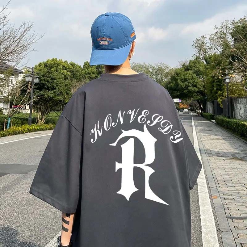 Oversize美式潮牌ins寬鬆百搭短袖t恤