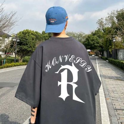 Oversize美式潮牌ins寬鬆百搭短袖t恤