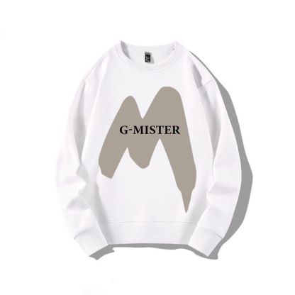 【單件/套裝】帥氣潮流圓領印花长袖T恤+休閒九分束脚褲兩件套