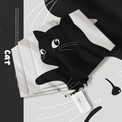 貓咪雨傘晴雨兩用輕巧便攜自動/手動防曬折疊傘