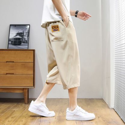 薄款寬鬆外穿運動大碼休閒潮流七分褲