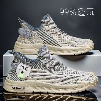 透氣超輕薄軟底防滑時尚百搭跑步網面運動鞋