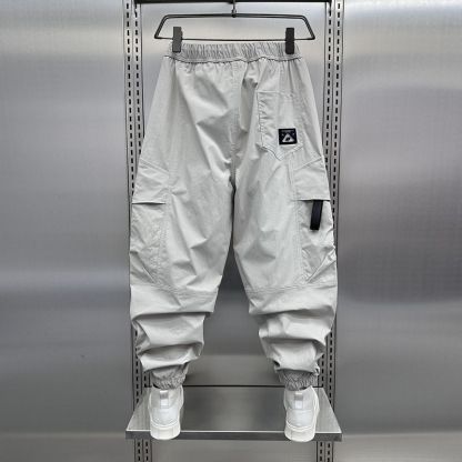 薄款潮流速乾束腳九分痞帥休閒哈倫褲