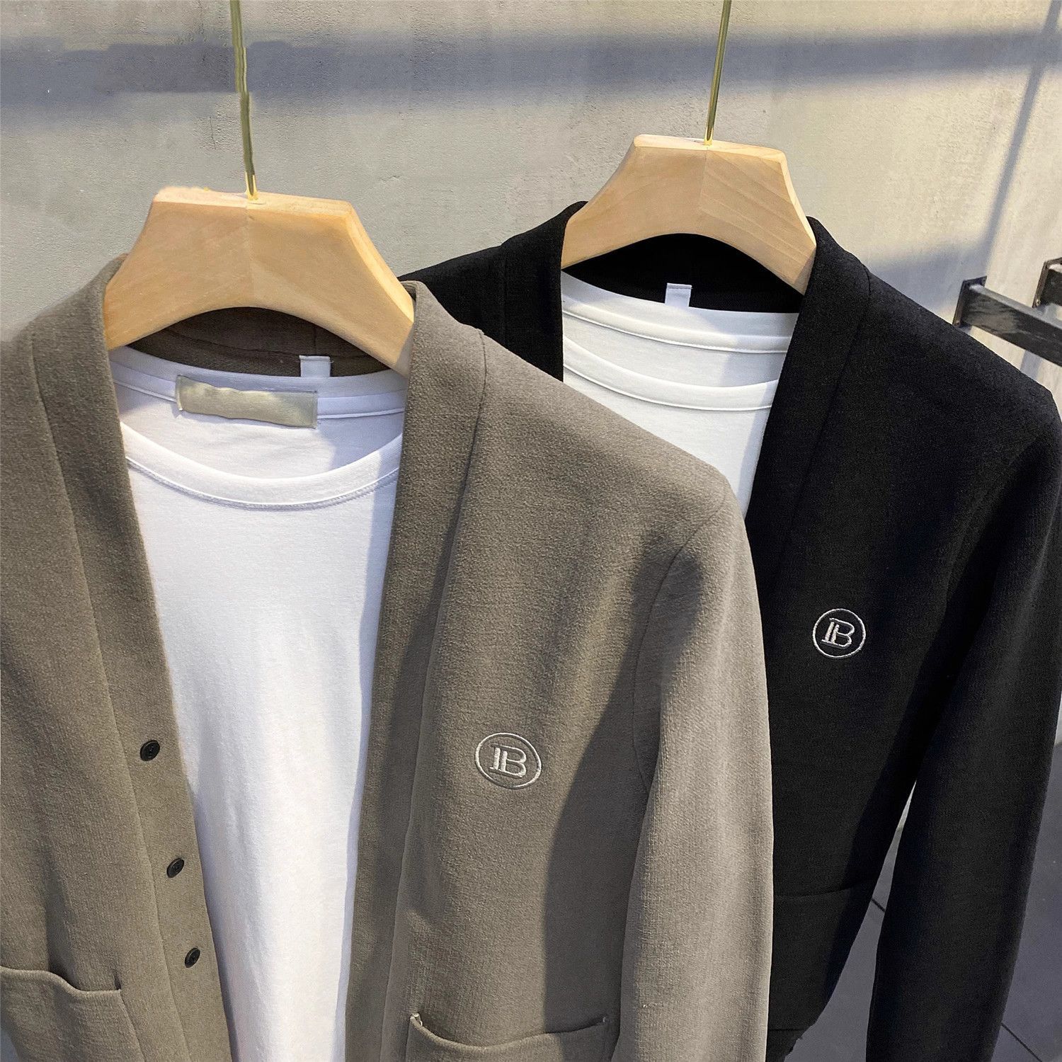 時尚休閒寬鬆輕熟風針織毛衣開衫