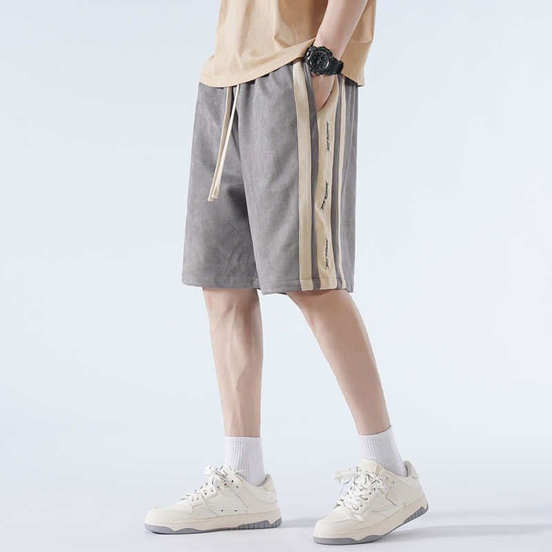 美式潮牌寬鬆透氣冰感直筒休閒運動短褲