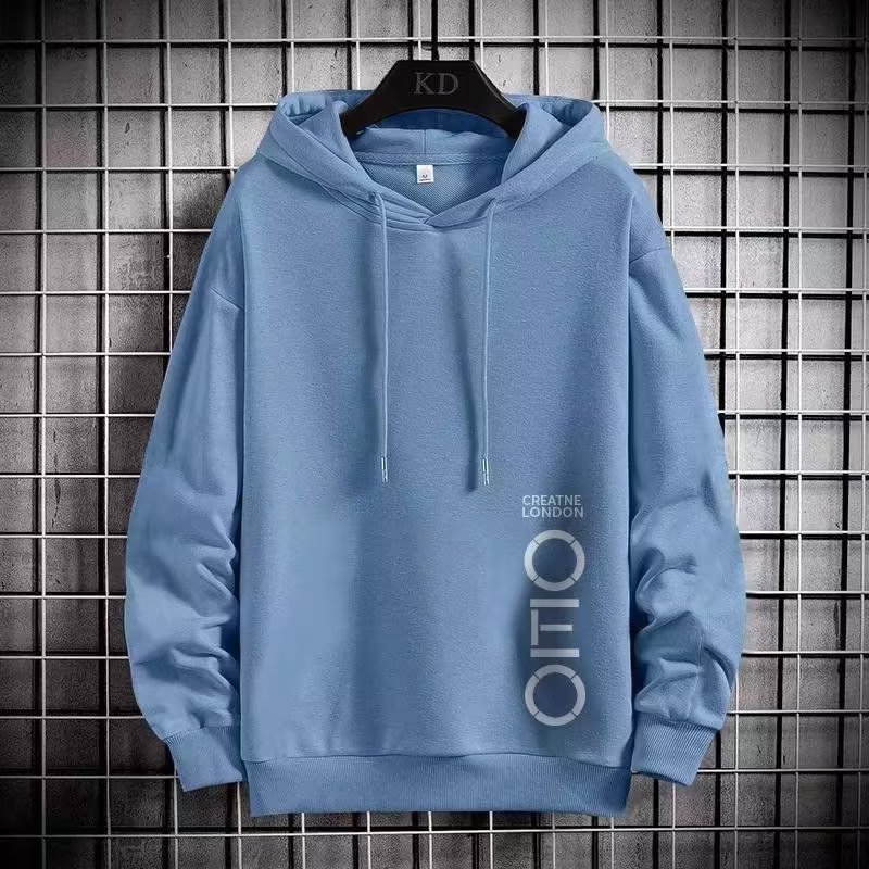 時尚薄款潮流運動休閑字母印花長袖連帽T